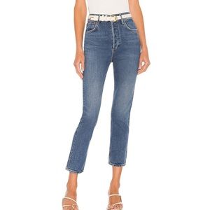 AGOLDE Riley High Rise Straight Crop Jeans